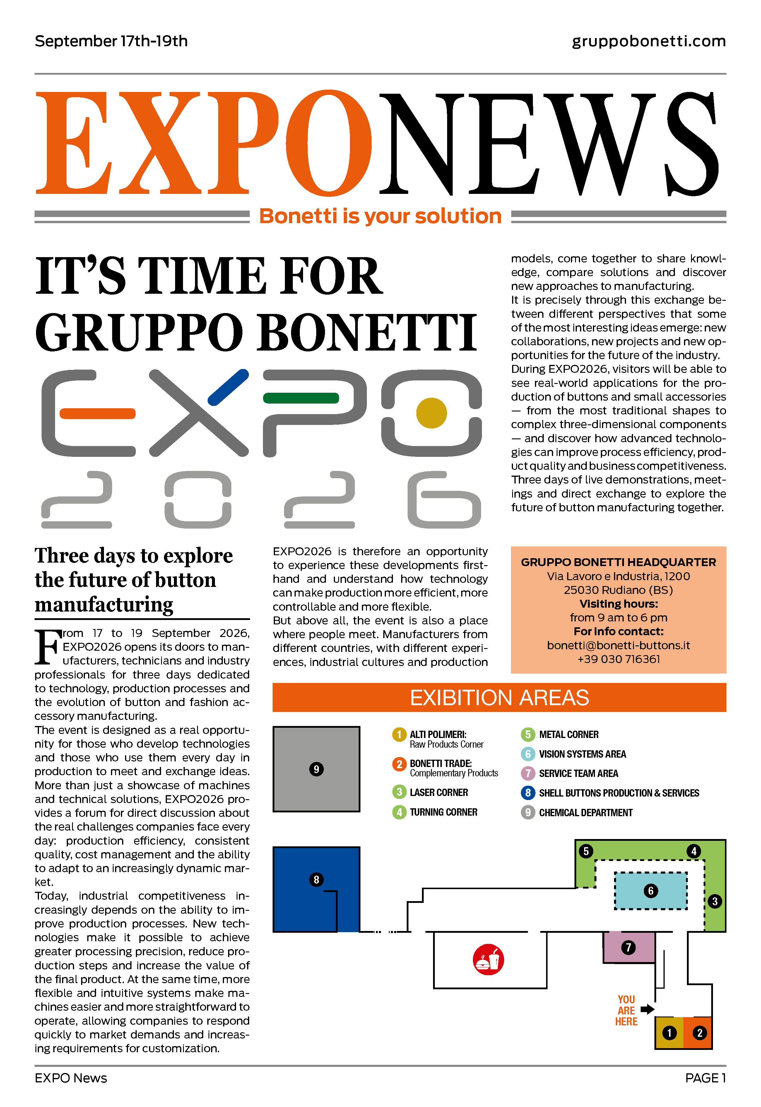 IT’S TIME FOR GRUPPO BONETTI